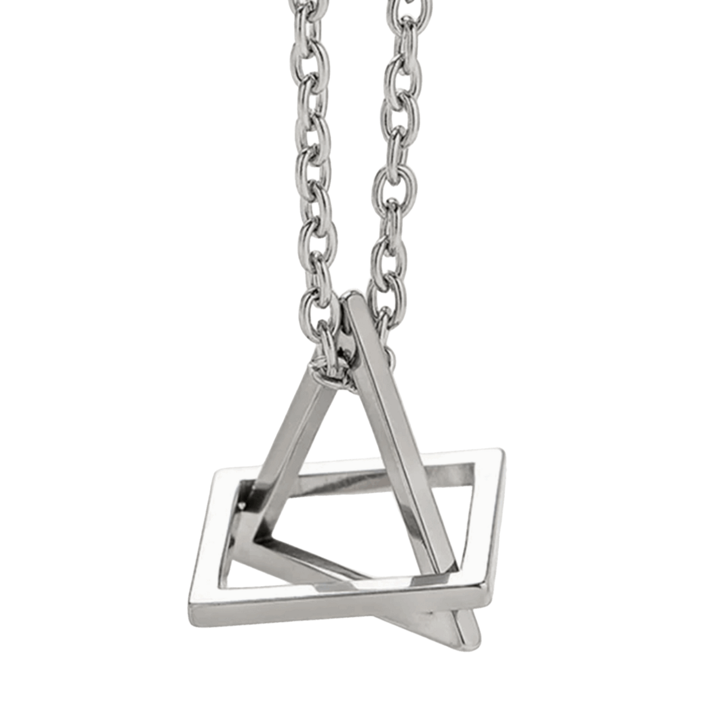 Collier avec pendentif géométrique