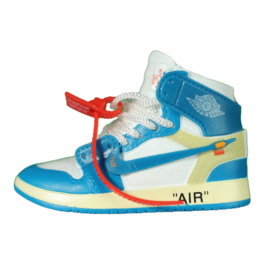 Porte-clés Air Jordan 1 "Off-White Blue"